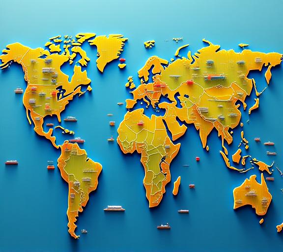 Global trade and multimodal transportation network